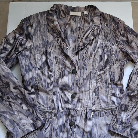 Chico's Abstract Pattern Lightweight Jacket - Picture 7 of 8